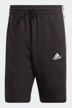 Adidas Black Sportswear Essentials Single Jersey 3-Stripes Shorts -Tienda Barata Deporte D37520