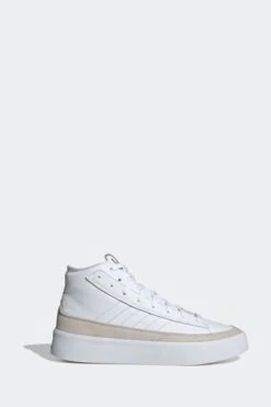 Adidas White Znsored HI Prem Leather Trainers -Tienda Barata Deporte D37589