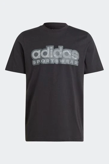 Adidas Black Sportswear Tiro Graphic T-Shirt 7 Adidas Black Sportswear Tiro Graphic T-Shirt - Imagen 7