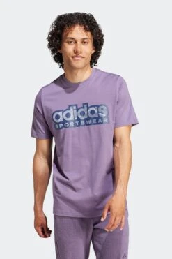 Adidas Purple Sportswear Tiro Graphic T-Shirt
