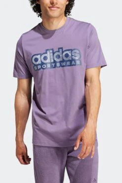 Adidas Purple Sportswear Tiro Graphic T-Shirt -Tienda Barata Deporte D38216s4