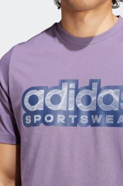 Adidas Purple Sportswear Tiro Graphic T-Shirt -Tienda Barata Deporte D38216s5