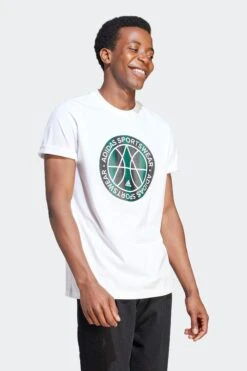 Adidas White Sportswear Tiro Emblem Graphic T-Shirt