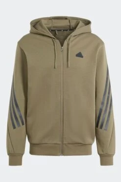 Adidas Green Sportswear Future Icons 3-Stripes Full-Zip Hoodie -Tienda Barata Deporte D38945
