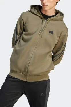 Adidas Green Sportswear Future Icons 3-Stripes Full-Zip Hoodie -Tienda Barata Deporte D38945s4