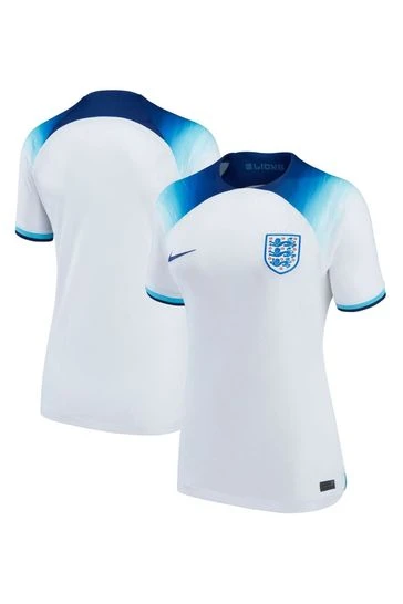 Nike White Blank England Womens Home Stadium Football Shirt 2022 4 Nike White Blank England Womens Home Stadium Football Shirt 2022 - Imagen 4