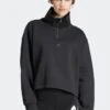 Adidas Black Zipped Sweatshirt