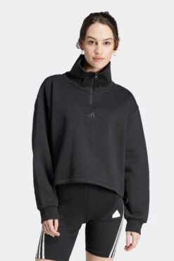 Adidas Black Zipped Sweatshirt
