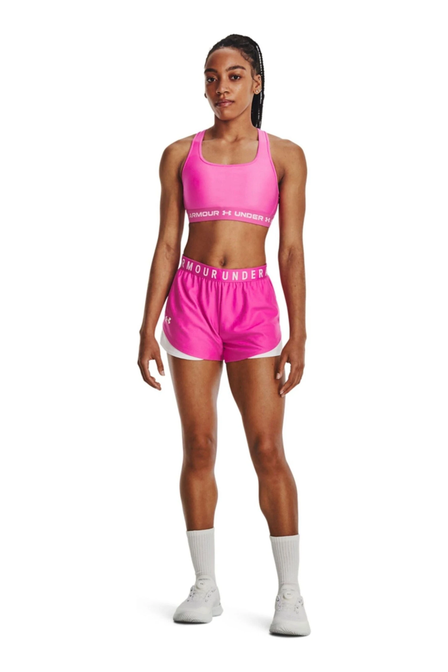 Under Armour Pink Play Up Shorts 3 Under Armour Pink Play Up Shorts - Imagen 3