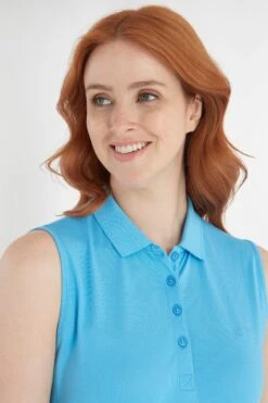 Calvin Klein Golf Blue Sleeve Less Performance Cotton Pique Polo 10 Calvin Klein Golf Blue Sleeve Less Performance Cotton Pique Polo -Tienda Barata Deporte D55327s3