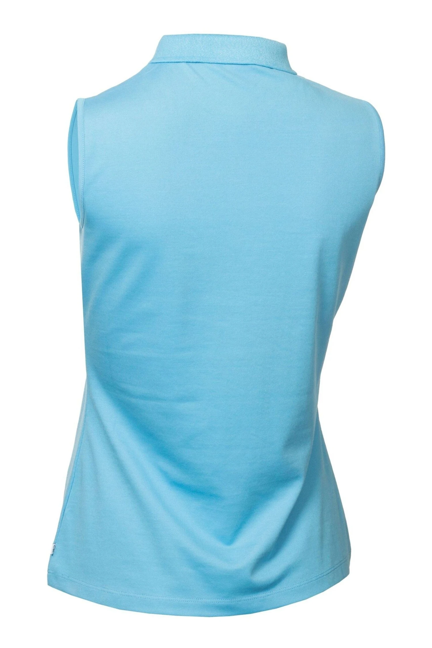 Calvin Klein Golf Blue Sleeve Less Performance Cotton Pique Polo 5 Calvin Klein Golf Blue Sleeve Less Performance Cotton Pique Polo - Imagen 5