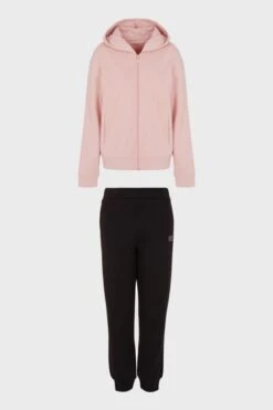 EA7 Emporio Armani Womens Hooded Tracksuit-Rosa/negro -Tienda Barata Deporte D59159