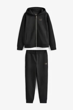 EA7 Emporio Armani Womens Hooded Tracksuit-Rosa/negro -Tienda Barata Deporte D59165