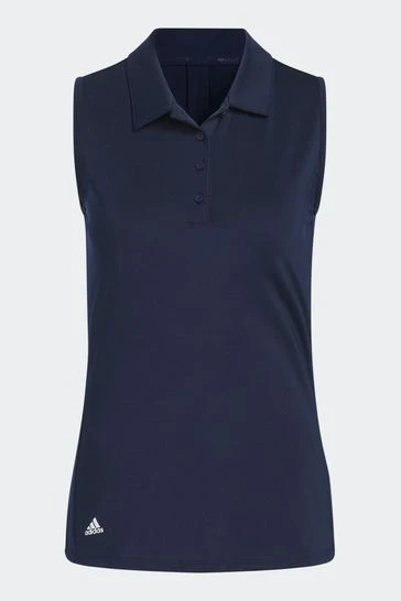 Adidas Golf Ultimate365 Solid Sleeveless Polo Shirt-Amarillo Limón 10 Adidas Golf Ultimate365 Solid Sleeveless Polo Shirt-Amarillo Limón - Imagen 10