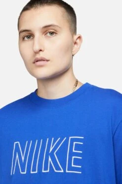 Nike Blue Oversized Embroided Logo T-Shirt-Azul 11 Nike Blue Oversized Embroided Logo T-Shirt-Azul -Tienda Barata Deporte D60109s4
