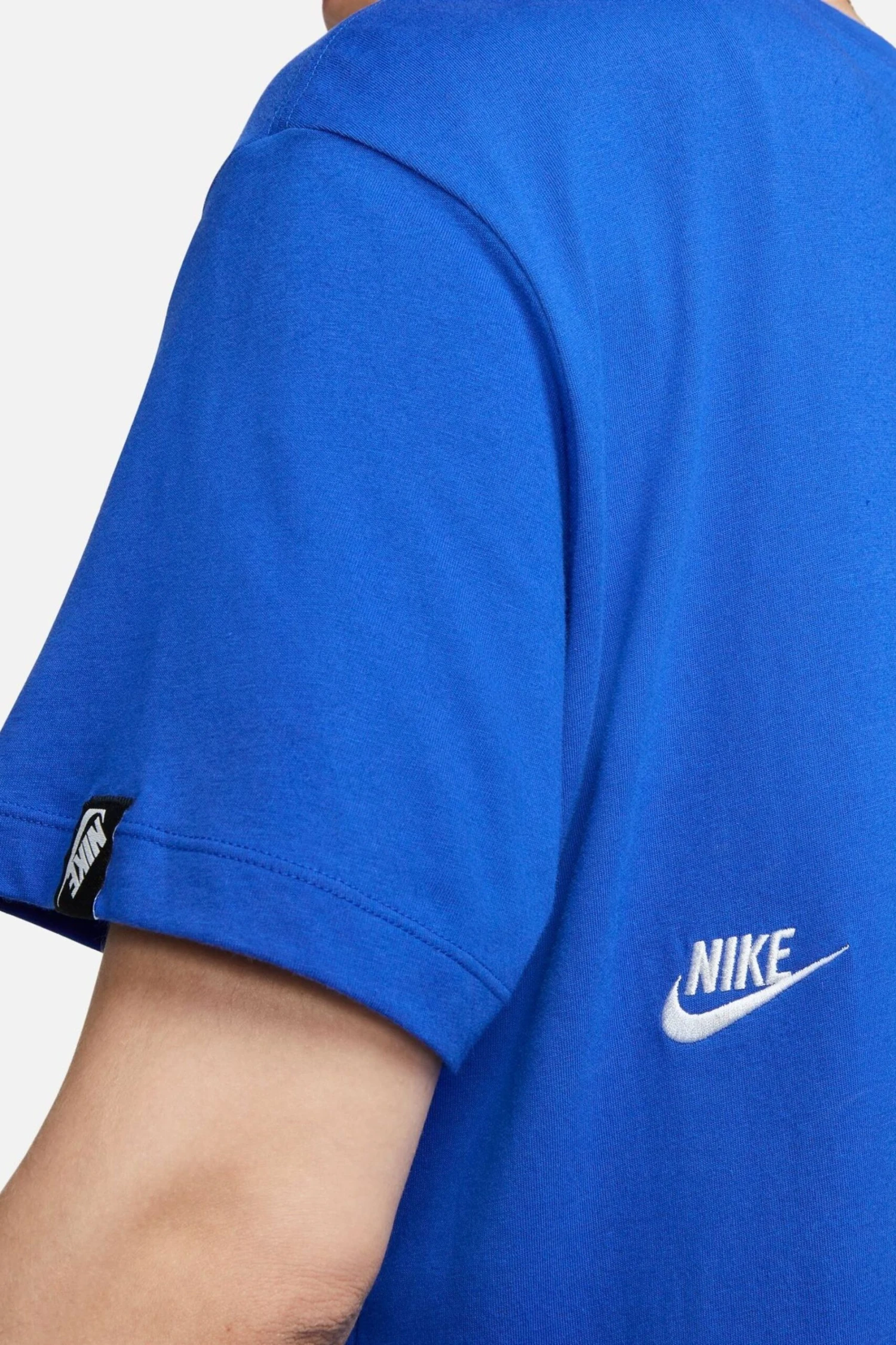 Nike Blue Oversized Embroided Logo T-Shirt-Azul 5 Nike Blue Oversized Embroided Logo T-Shirt-Azul - Imagen 5