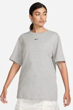 Nike Black Oversized Mini Swoosh T-Shirt-Negro -Tienda Barata Deporte D60134