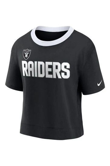 Nike Black Fanatics Womens Las Vegas Raiders Nike High Hip Fashion Top 4 Nike Black Fanatics Womens Las Vegas Raiders Nike High Hip Fashion Top - Imagen 4