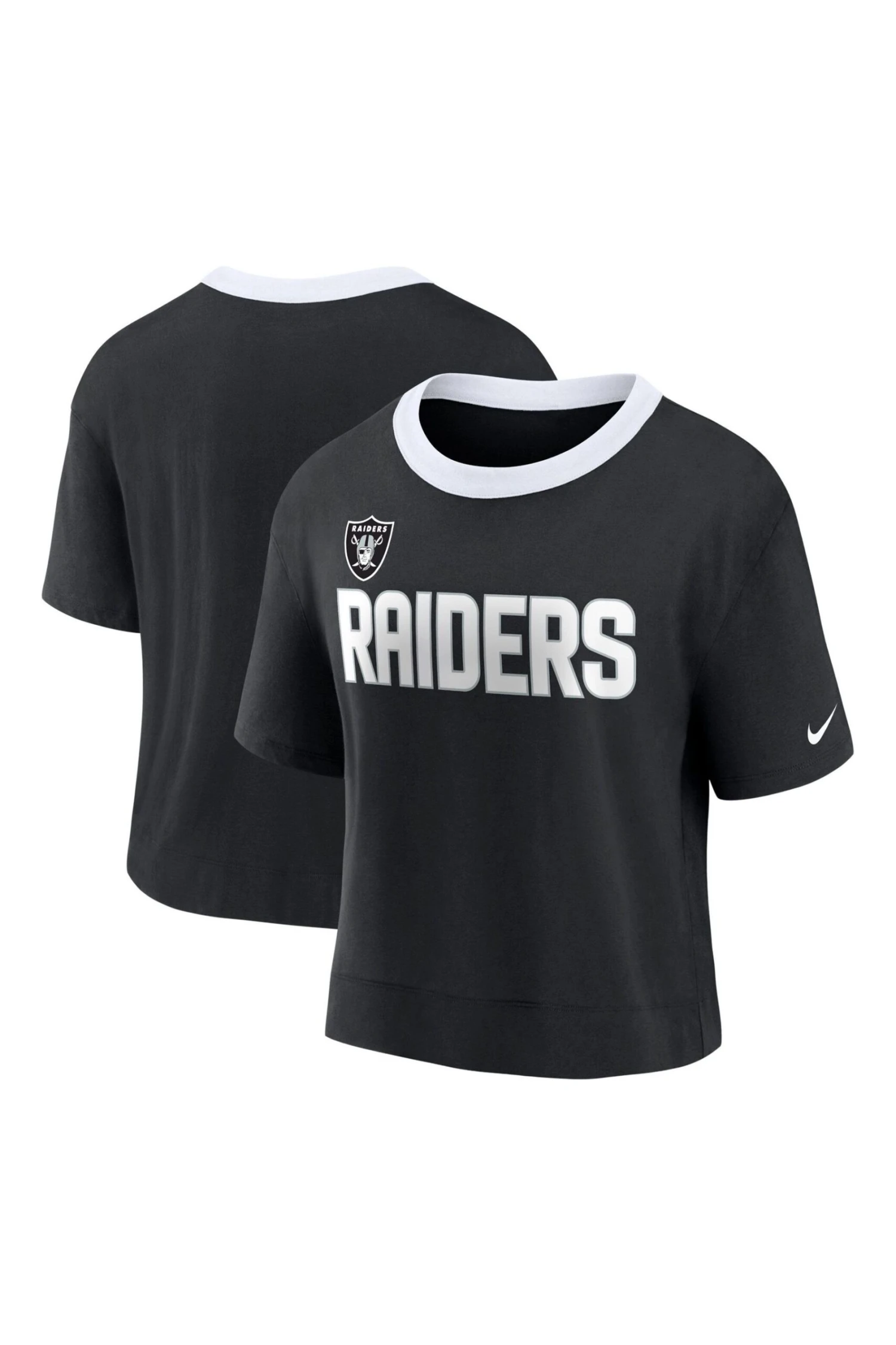 Nike Black Fanatics Womens Las Vegas Raiders Nike High Hip Fashion Top 3 Nike Black Fanatics Womens Las Vegas Raiders Nike High Hip Fashion Top - Imagen 3