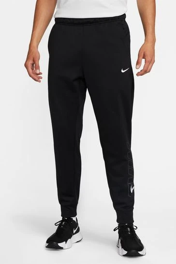 Nike Black Therma-FIT Tapered Fitness Joggers-Negro 8 Nike Black Therma-FIT Tapered Fitness Joggers-Negro - Imagen 8