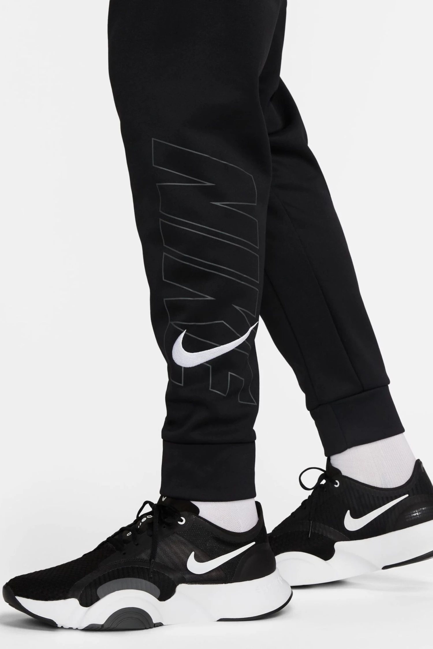 Nike Black Therma-FIT Tapered Fitness Joggers-Negro 5 Nike Black Therma-FIT Tapered Fitness Joggers-Negro - Imagen 5