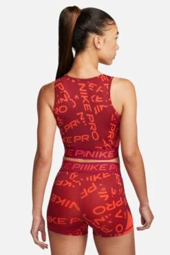 Nike Black Pro Crop All Over Print Tank-Negro -Tienda Barata Deporte D60502s2