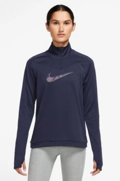 Nike Purple Dri-FIT Swoosh 1/2-Zip Running Top-Morado -Tienda Barata Deporte D60550