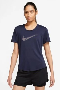 Nike Purple Dri-FIT Swoosh Short-Sleeve Running Top-Morado -Tienda Barata Deporte D60649