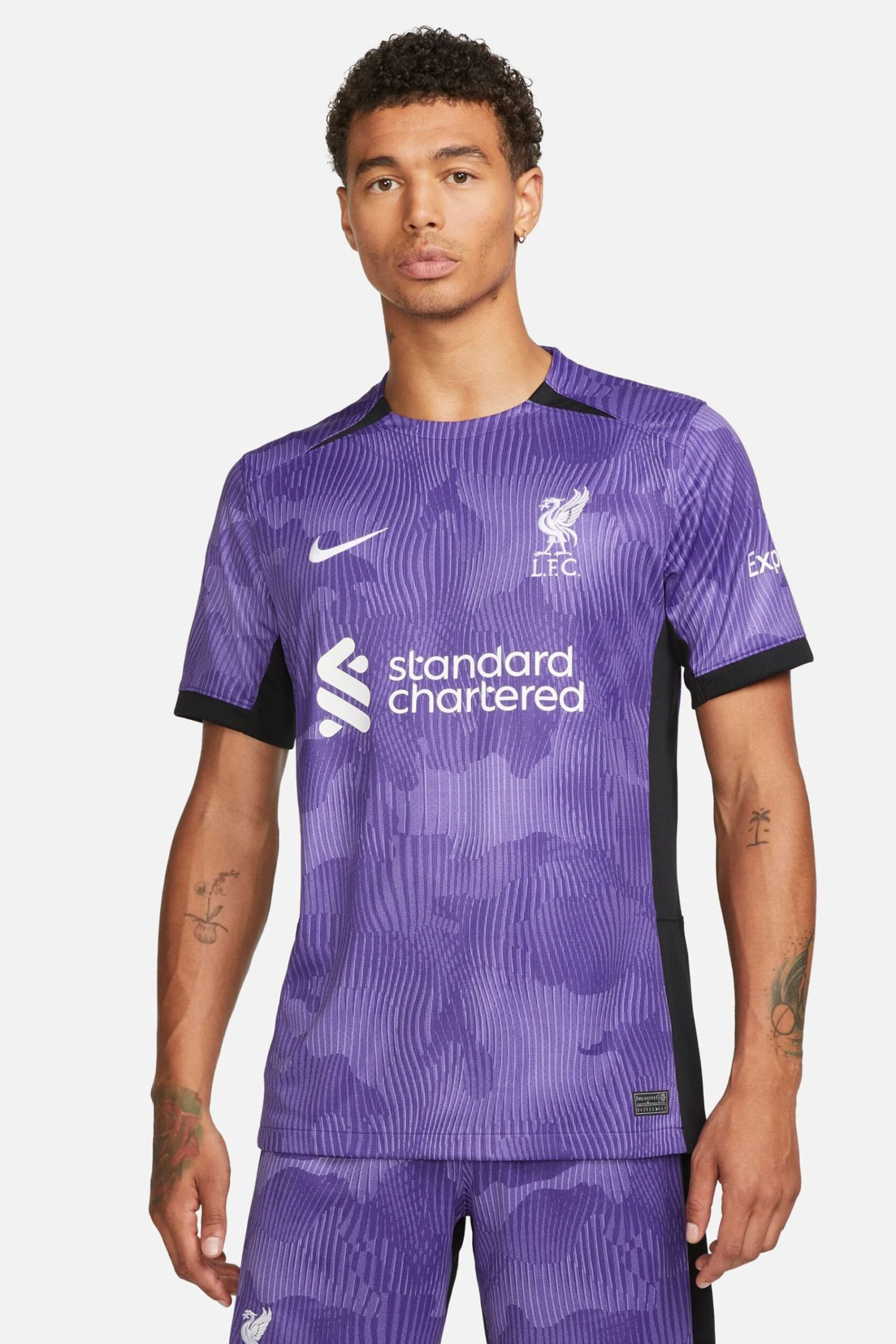 Nike Purple Liverpool FC Stadium 23/24 Third Football Shirt 1 Nike Purple Liverpool FC Stadium 23/24 Third Football Shirt