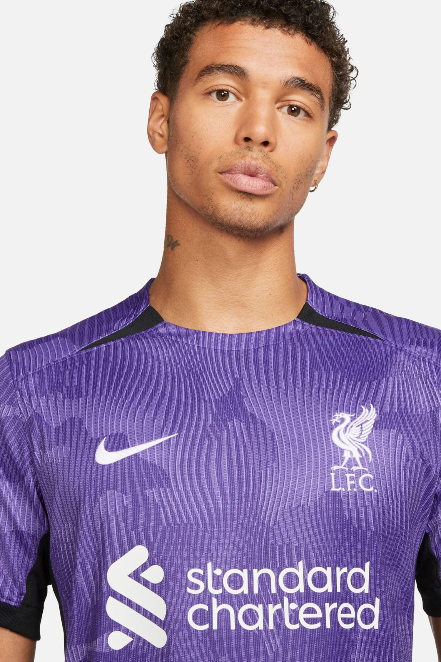 Nike Purple Liverpool FC Stadium 23/24 Third Football Shirt 4 Nike Purple Liverpool FC Stadium 23/24 Third Football Shirt - Imagen 4