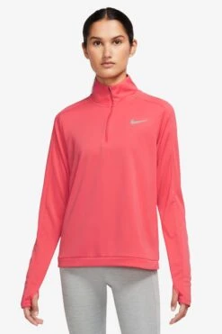 Nike Purple Dri FIT Pacer Half Zip Pullover Top-Morado