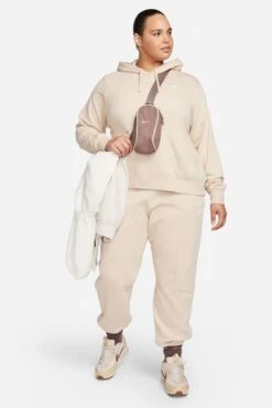 Nike Cream Curve Club Fleece Pullover Hoodie 11 Nike Cream Curve Club Fleece Pullover Hoodie -Tienda Barata Deporte D61535