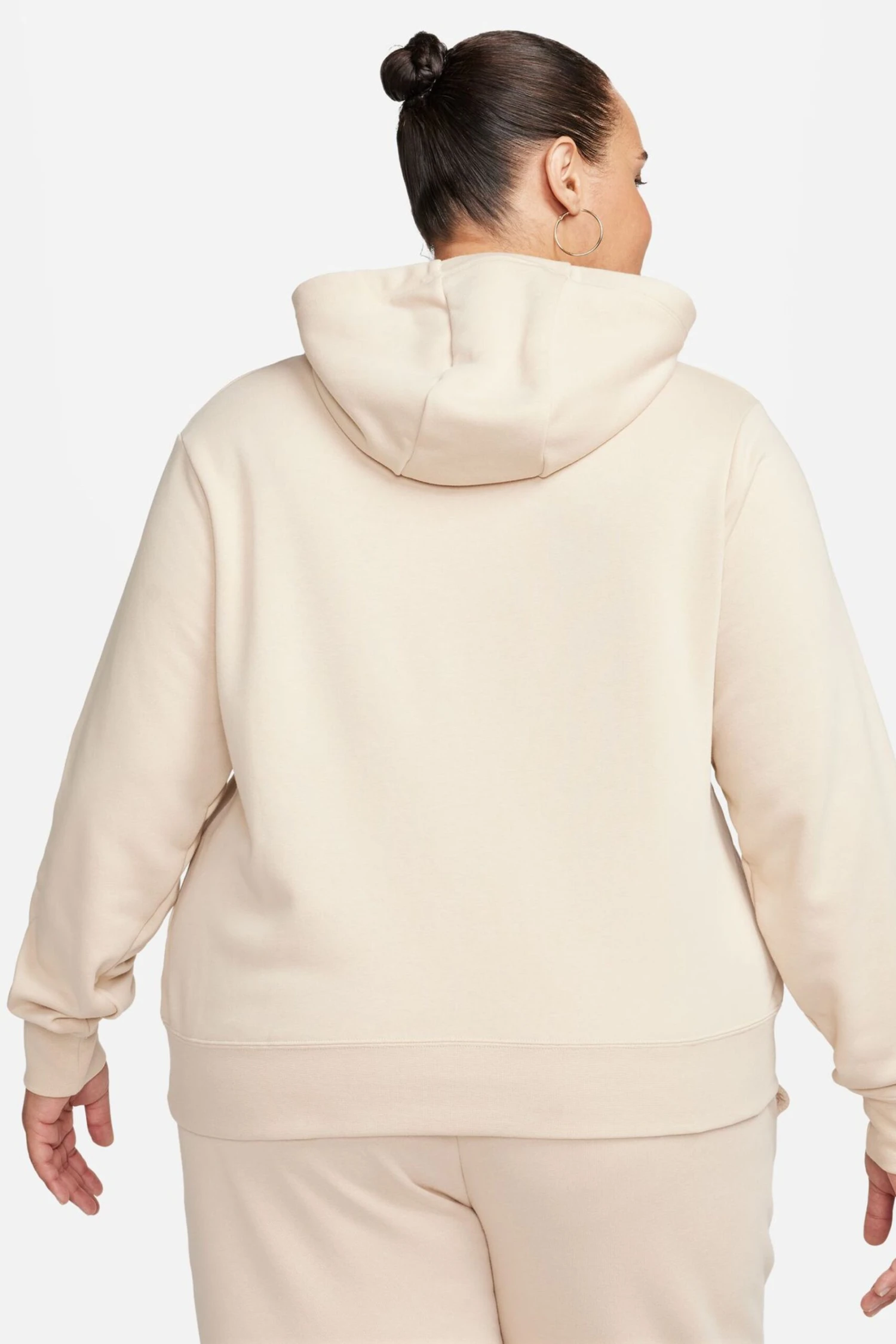 Nike Cream Curve Club Fleece Pullover Hoodie 2 Nike Cream Curve Club Fleece Pullover Hoodie - Imagen 2