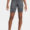 Nike Black One Dri-FIT Mid-Rise 7" All-Over-Print Shorts