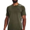 Under Armour Green Heat Gear Armour Fitted Short Sleeve T-Shirt