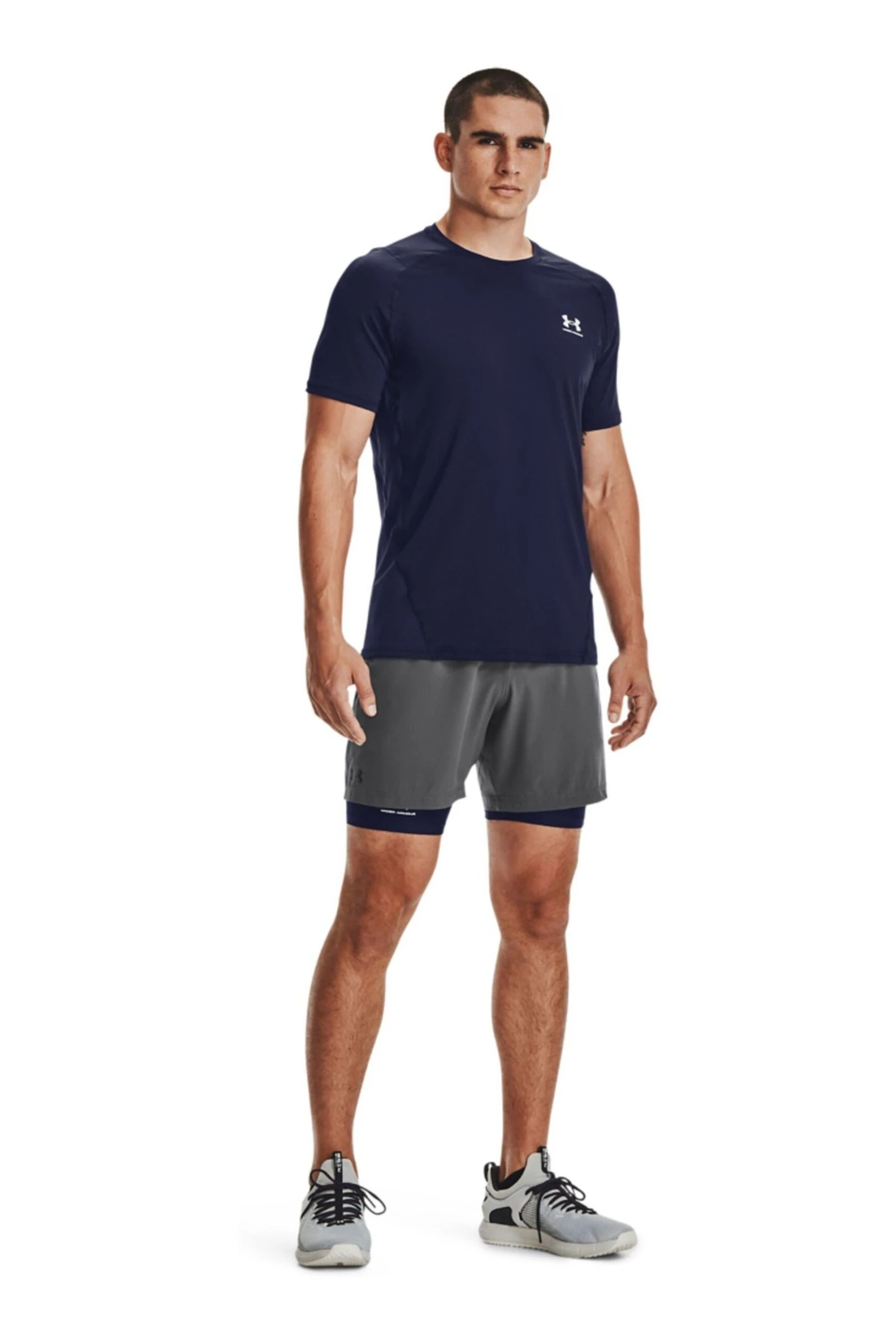 Under Armour Blue Heat Gear Fitted Short Sleeve T-Shirt 3 Under Armour Blue Heat Gear Fitted Short Sleeve T-Shirt - Imagen 3