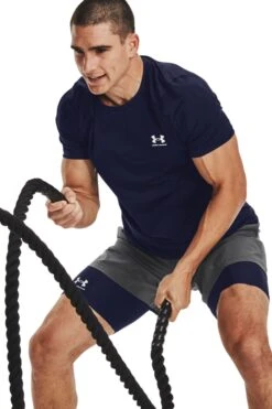 Under Armour Blue Heat Gear Fitted Short Sleeve T-Shirt 10 Under Armour Blue Heat Gear Fitted Short Sleeve T-Shirt -Tienda Barata Deporte D61886s4
