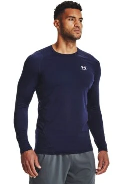 Under Armour Blue Coldgear Armour Fitted Crew Sweatshirt