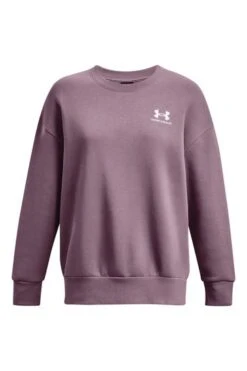 Under Armour Purple Essential Fleece OS Crew Sweatshirt-Negro -Tienda Barata Deporte D62118