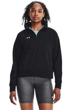 Under Armour Rival Fleece HZ Black Sweatshirt