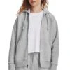 Under Armour Grey Rival Fleece Full Zip Hoodie
