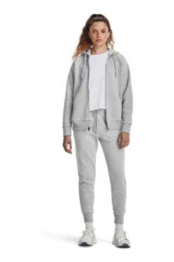 Under Armour Grey Rival Fleece Full Zip Hoodie -Tienda Barata Deporte D62128s3