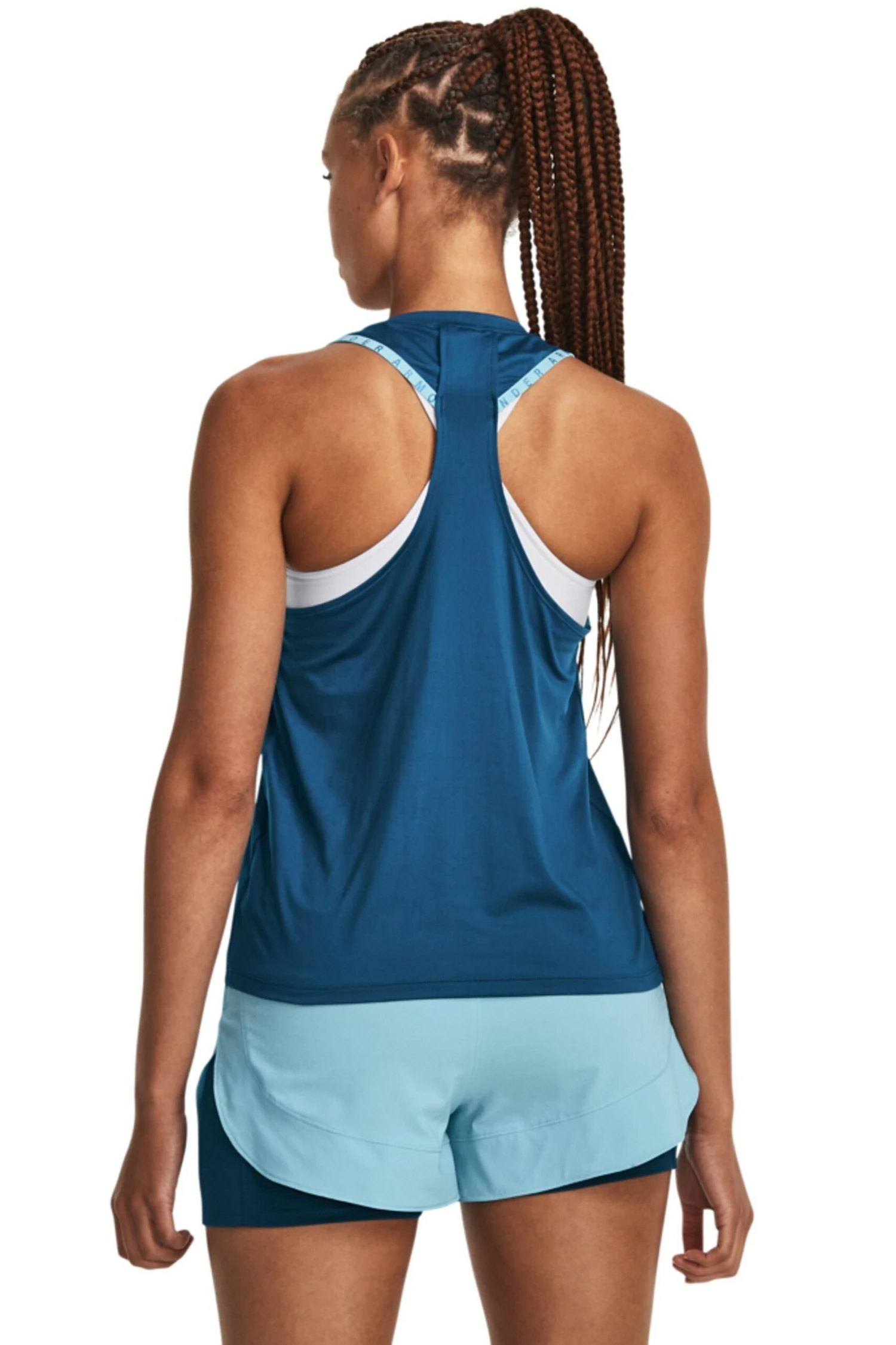 Under Armour Blue Knockout Tank 2 Under Armour Blue Knockout Tank - Imagen 2