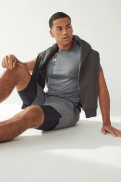 Under Armour Grey Challenger Train Short Sleeve T-Shirt