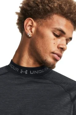 Under Armour Coldgear Armour Twist Black Mock T-Shirt -Tienda Barata Deporte D62337s4