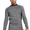 Under Armour Grey Coldgear Armour Twist Mock T-Shirt