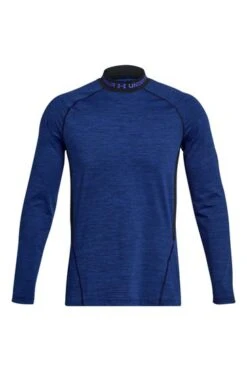 Under Armour Blue Coldgear Armour Twist Mock T-Shirt -Tienda Barata Deporte D62340