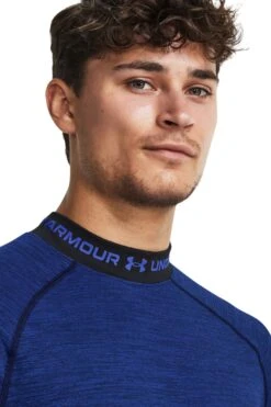 Under Armour Blue Coldgear Armour Twist Mock T-Shirt -Tienda Barata Deporte D62340s4