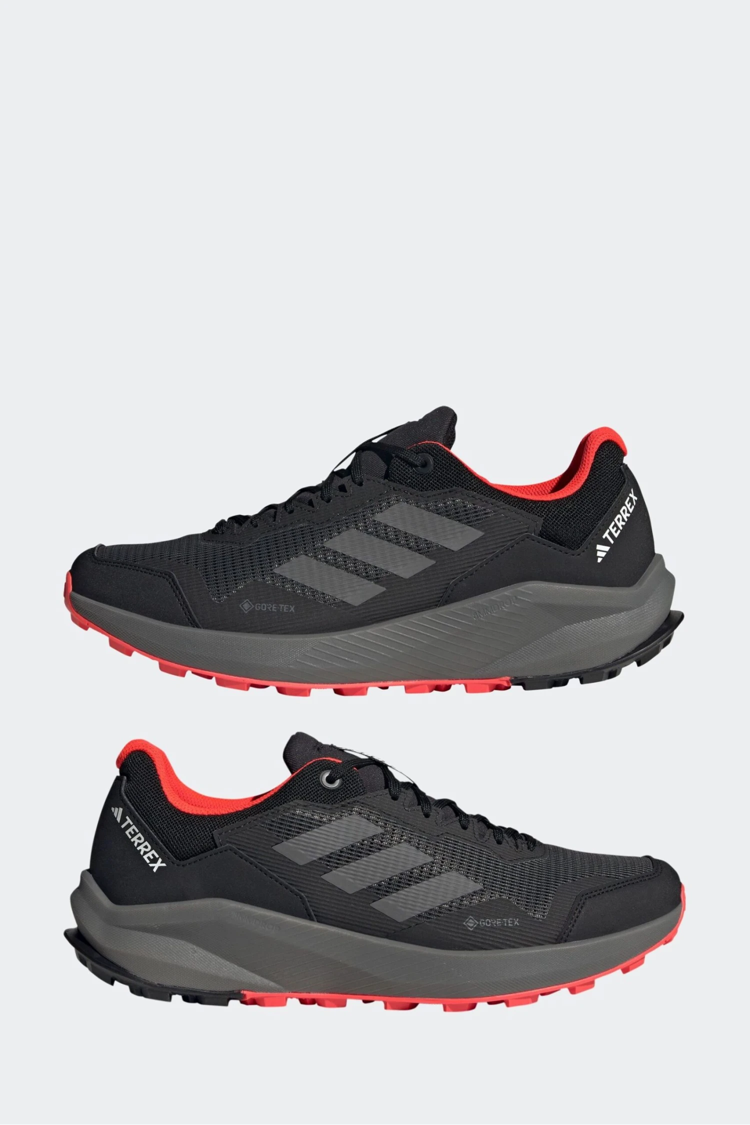 Adidas Black/Red Performance Terrex Trail Rider GORE-TEX Trail Running Trainers 5 Adidas Black/Red Performance Terrex Trail Rider GORE-TEX Trail Running Trainers - Imagen 5