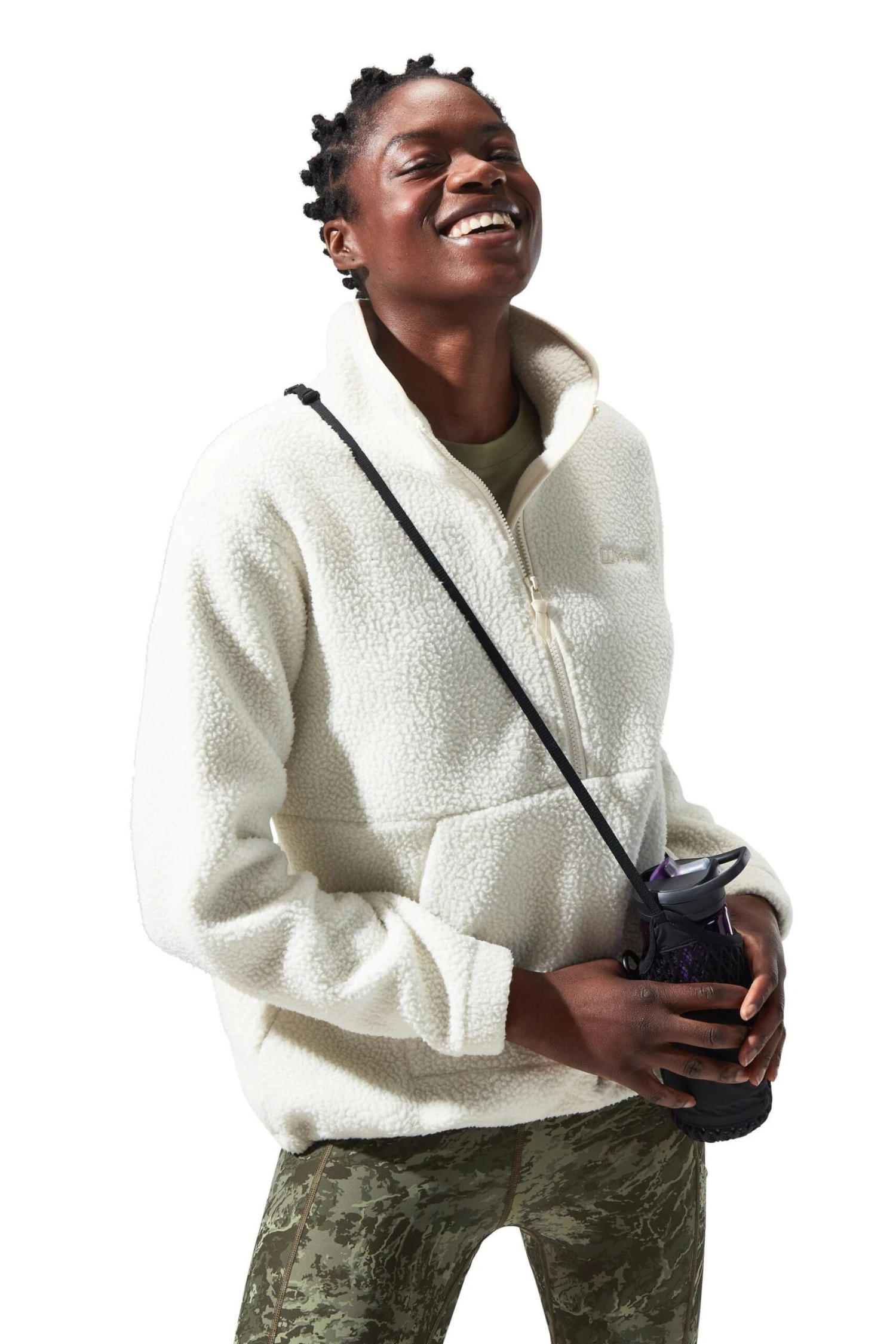 Berghaus Hawksker Half Zip White Fleece 4 Berghaus Hawksker Half Zip White Fleece - Imagen 4